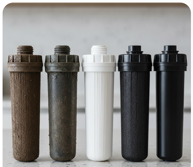 Clogged RO filters vs new filters