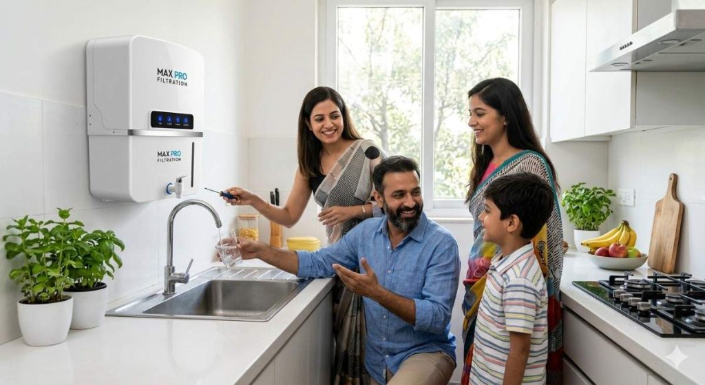 happy & healthy family with maxpro ro