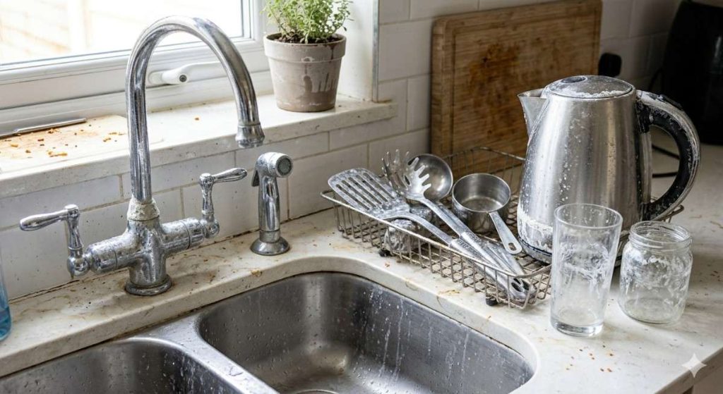 impact of borewell hard water on utensiles