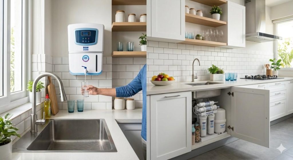 wall mounted vs under sink ro